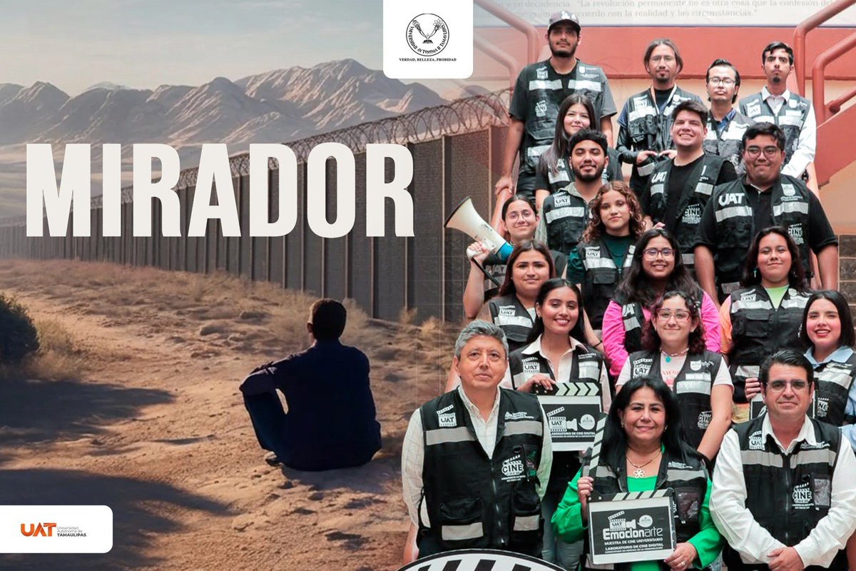 UAT_mx's tweet photo. En un firme ejercicio de vinculación social y humanismo institucional impulsado por el rector Dámaso Anaya Alvarado, nuestra universidad será sede oficial del ciclo de cine Mirador: Historias sin fronteras. Cine de no ficción sobre la relación entre México y Estados Unidos... 1/2 https://t.co/b8YCUCs4Zc