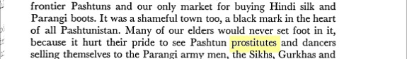Indus_kanger's tweet photo. This snippet, which is being used maliciously against Pashtuns, is actually from a work of fiction. It is a passage from a historical fiction story describing the city of Peshawar during the British Colonial era, published in The Malahat Review (Issues 33–36) https://t.co/YChEokhPIk