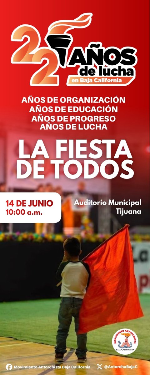 CecyGr6's tweet photo. #22AñosDeAntorchaEnBC vamos por ma años de union y fraternidad https://t.co/oYpMBly04P