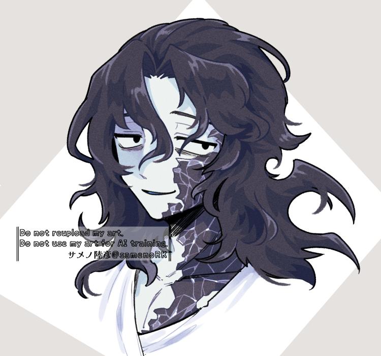 samenoRK's tweet photo. 息抜きに描いていた魔王皆沢の落書きですねぇ… https://t.co/AAYnoyo38B