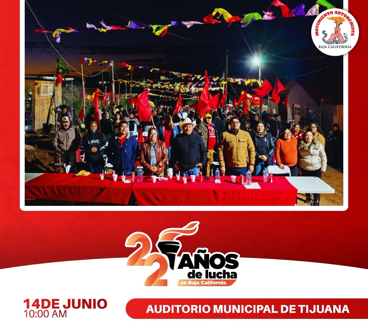 CecyGr6's tweet photo. #22AñosDeAntorchaEnBC a favorite de las familias de Baja California https://t.co/2GCfocxsTF
