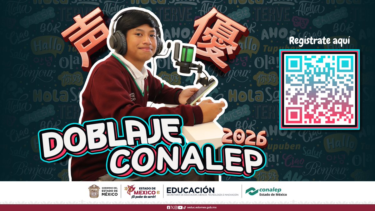 Conalep_Edomex's tweet photo. 🎬Reúne a tu crew de doblaje o atrévete a hacerlo tú solo en #DoblajeCONALEP🔥

Las mejores historias necesitan grandes voces…
¿La tuya será una de ellas?

📲 Registro
 https://t.co/Gg8EenE46w

⏰ 21 de junio, último día

#ApasionadamenteCONALEP #OrgullosamenteCONALEP https://t.co/UV5s0AYkwa