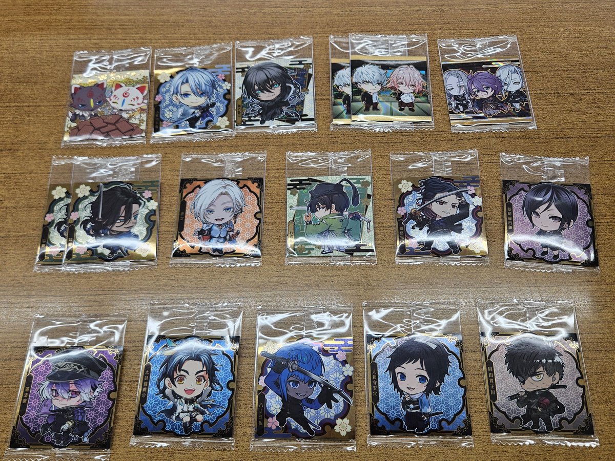 kotobuki_0616's tweet photo. 【交換/譲渡】刀剣乱舞 ウエハース にふぉるめ

譲）くろのすけ＆こんのすけ(シクレ) 長義 孫六 大千鳥＆泛塵 慶長熊本 笹貫 雲次 石切丸 福島 薬研 清麿 太鼓鐘 八丁 大和守 同田貫

求）信房1>大般若 100円/枚+送料

郵送/リトリン記載場所で手渡し
上2段は最下段含む方優先
よろしくお願い致します https://t.co/NqV2jyyZVJ