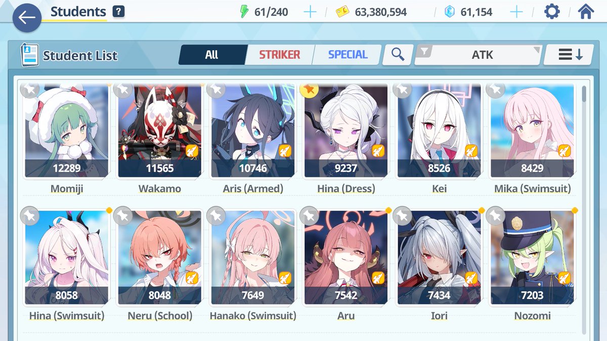 DavidFabra89's tweet photo. Yo revisando mis chicas con mas ATK cuando de repente Momiji dijo aparten todas! https://t.co/Yn98zbMyjn