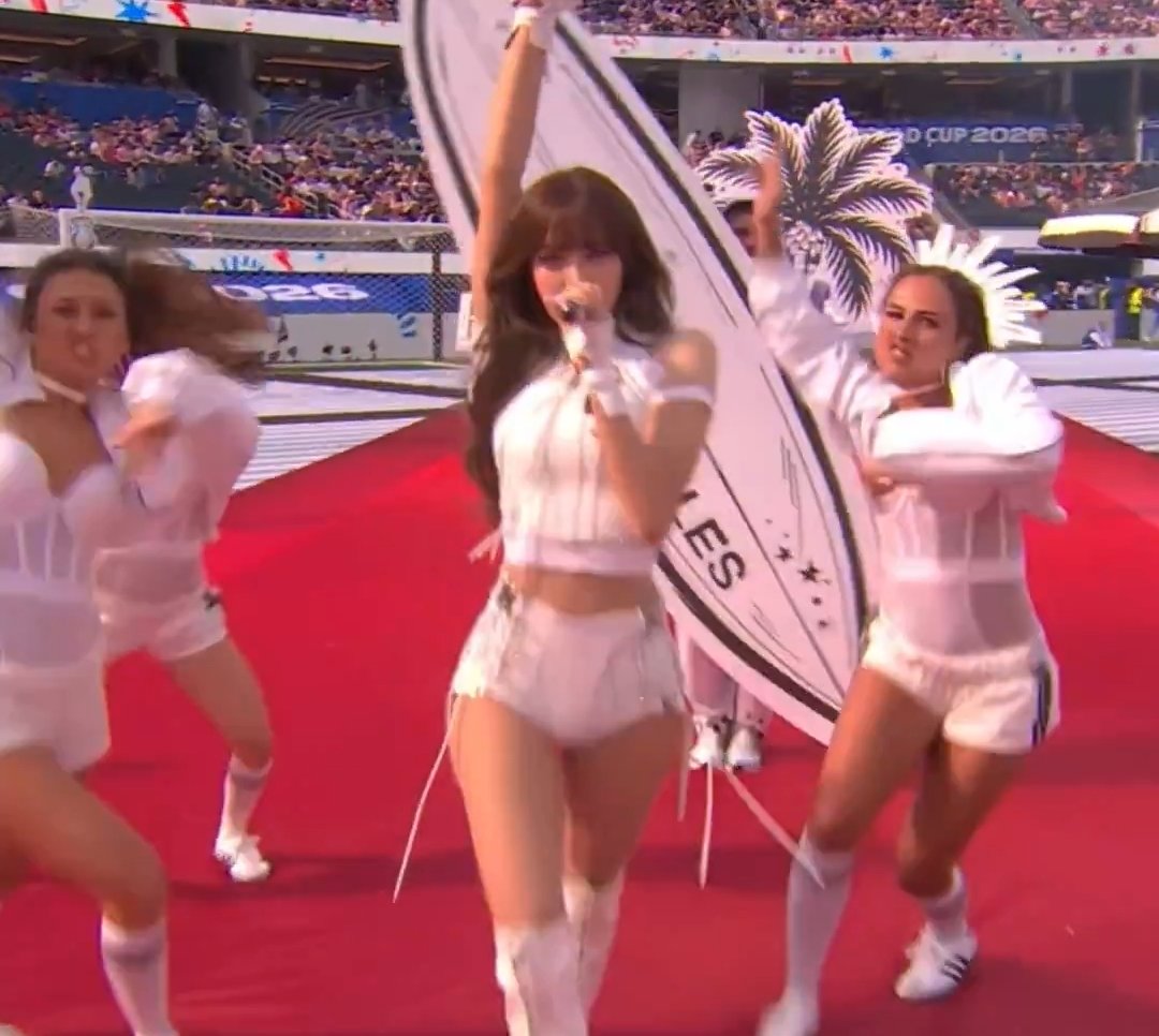 AboutMusicYT's tweet photo. Lisa performs at the FIFA World Cup 2026 Opening Ceremony in Los Angeles. https://t.co/ItZdzgg0V8