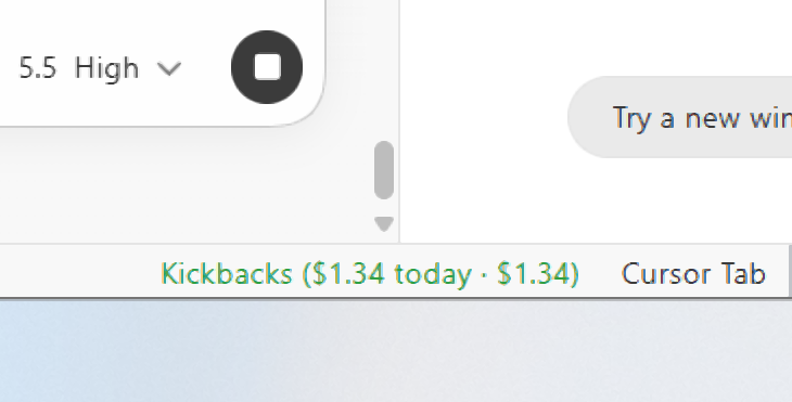 Debuggerdam's tweet photo. This shit is just funny and very exciting at the same time.
You literally earn money while waiting on GPT 5.5 to finish his tasks. 
First time ever I've wanted Codex to be slow lol
I've just installed this and got it working on Windows 11 in Cursor with Codex CLI. https://t.co/jzQvZ0ggtN