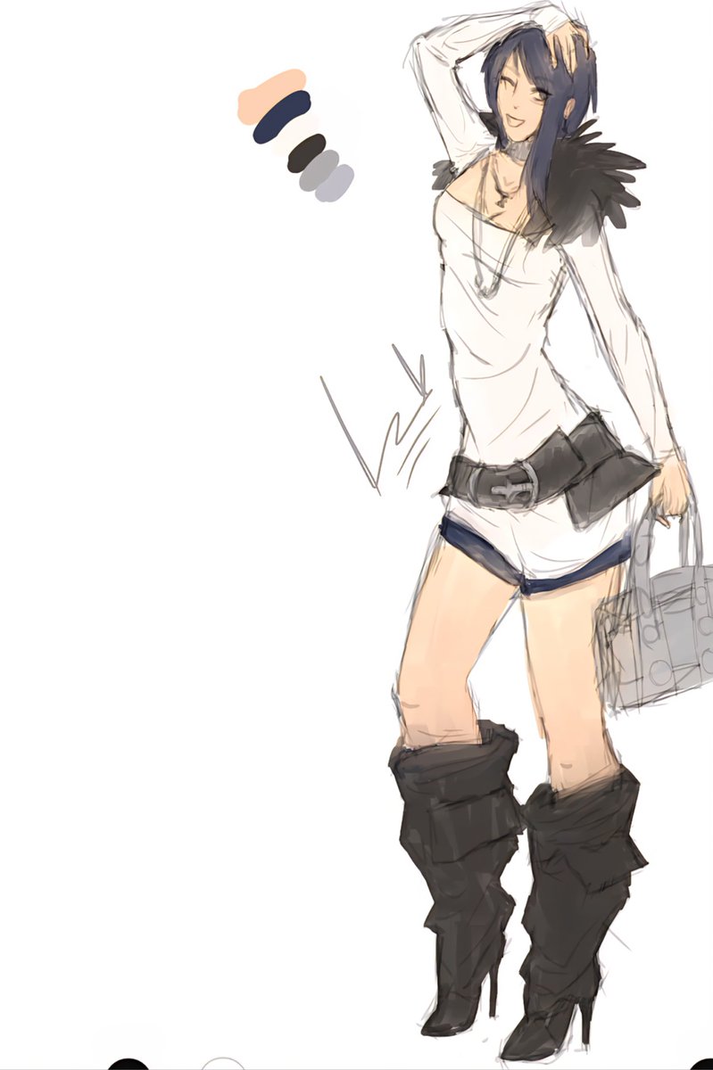 bislcp's tweet photo. I'm drawing all ybc characters (fem ver) on my headcanon styles. Working rn on Toono and Kashima https://t.co/GmwgskgYWs