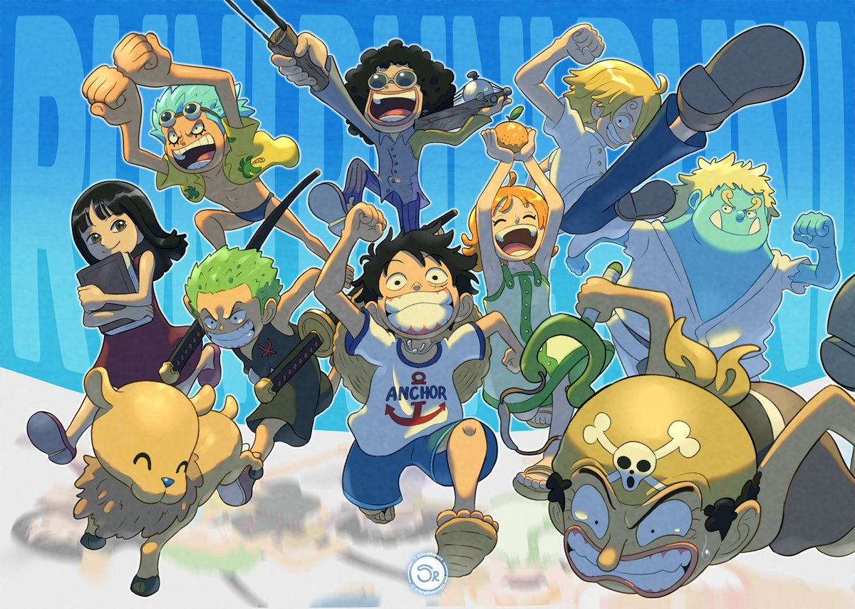 SergiRomero's tweet photo. RUN! RUN! RUN!
#OnePiece #ワンピース #麦わらの一味の日 https://t.co/6vcLyJ4MbB