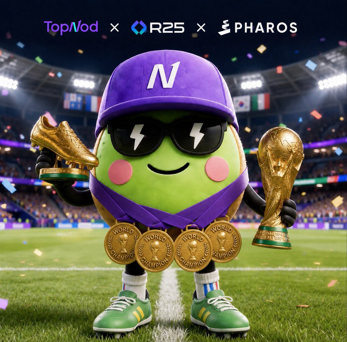 Dustybrawleroff's tweet photo. @Kiwi_Nod World Cup season is in full swing. While @Kiwi_Nod keeps us updated on the matches, I'm focusing on the campaign inside the @Top_nod app. Friendly reminder to keep staking your points: higher points = bigger rewards. Lock in today

0x1DC31452EC2a3E4971ddcFe6bA54B521634754B5 https://t.co/YTfgij5nhC