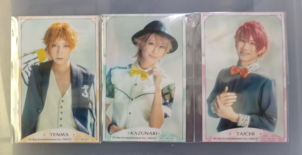 hajime613's tweet photo. 【交換】MANKAI STAGE『A3!』ACT3! 2025 アニメイトカフェ 特典 カード エーステ アニカフェ

[譲]
天馬、一成、太一

[求]
綴 ＞ 千景、莇

本日(6/13)15時30分～16時30分頃まで池袋
後日、郵送 https://t.co/TQq5TVotIt