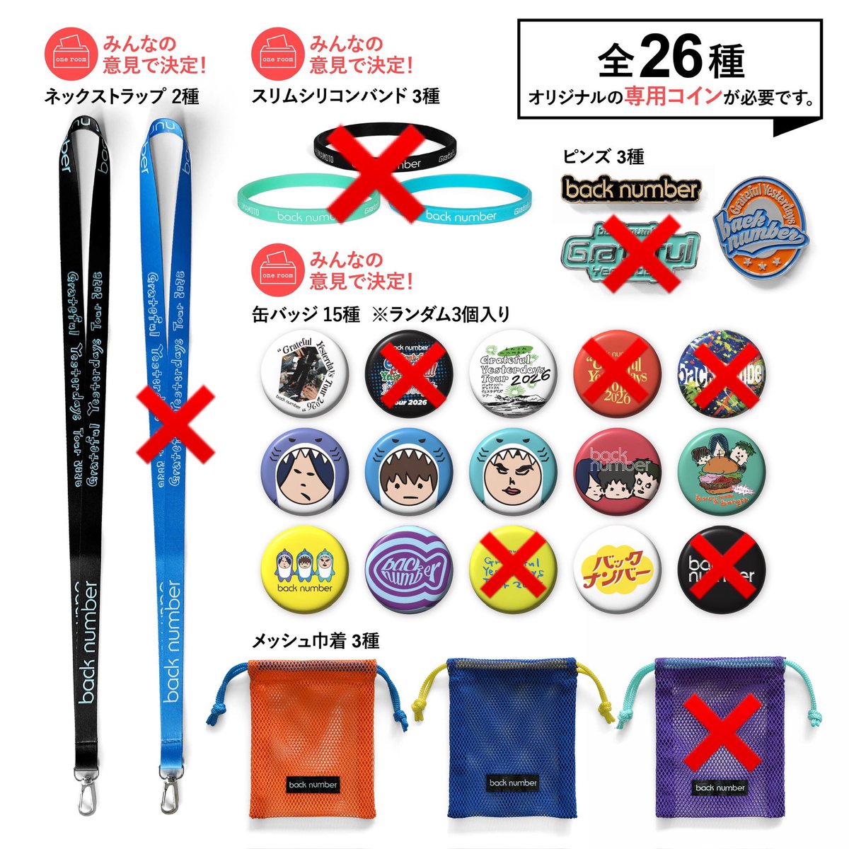 bisco_bknb's tweet photo. back numberガチャ カプセルトイ

6/14(日)直接交換を希望です

【譲】過去のカプセルトイ(1枚目)
※メンバー・🐟↔︎メンバーorピンズ

【求】2枚目❌以外(ピンズ特に求めてます😭)

検索からもお待ちしています！

 #backnumber
 #backnumberスタジアムツアー
 #GratefulYesterdaysTour2026 https://t.co/DVJa6gofK2