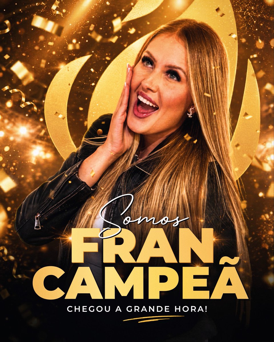 _frandomingues's tweet photo. AGORA É A HORA! ✨

A votação está aberta e cada voto pode fazer a diferença nessa reta decisiva. Fran chegou até aqui com personalidade, entrega e uma trajetória que marcou a temporada.

Agora vamos fazer ela campeã!

🔗 https://t.co/yN94Tq7If1

#TeamFran 💎 | #ImpulsionaHouse https://t.co/dOwOU3E3Nc
