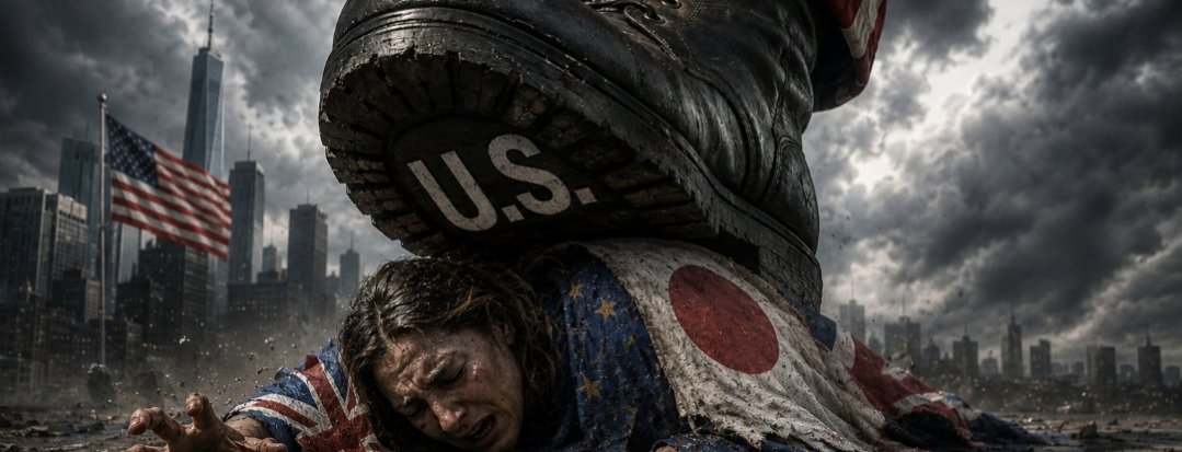 bioshok3's tweet photo. いやいやいやがちかよ………？こんなことトランプ政権数ヶ月前なら絶対しないどころか想像の外、ファンタジーの話だ。これミドルパワー戦略が大きく変わらざるを得ないかもしれない。米国は同盟国を切り捨てて超知能を持ってして世界覇権を握る可能性だってある。tom Davidsonの懸念��現実へ。
米国は超知能があれば同盟国を必要としないため、切り捨てられないように今からミドルパワー連合で半導体サプライチェーンや投資を交渉材料にしてフロンティアAIへのアクセス権を結び経済的結びつきを強固にするべきだし超知能開発に国際的なアライメント要求、最悪知能爆発が起きて米国が独立するなら中国と連携するオプション、核兵器による抑止維持も検討するべきと考えられている。これは英国、欧州、日本、韓国、台湾を念頭に今後の知能爆発世界を生き残るために書かれたレポートですごい先の話かと思っていたが、まさかこんなに早く動きが出てくるとは。またこの戦略とは対照的に超知能の開発を止めるように国際的な協定をミドルパワー中心に作るという方向性もAGIピルを飲んだコントロールAI中心に提唱されている（リプ）。