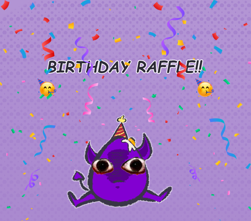 eggslamwich's tweet photo. Annual birthday raffle time!!11 Winner gets a colored piece with a max of 2 characters

Rules
-like AND retweet
-comment your favorite fruit

winner will be chosen the 20th (im on vacay most of next week so won't be on my actual birthday this year lol) https://t.co/KiBx0cXtjI