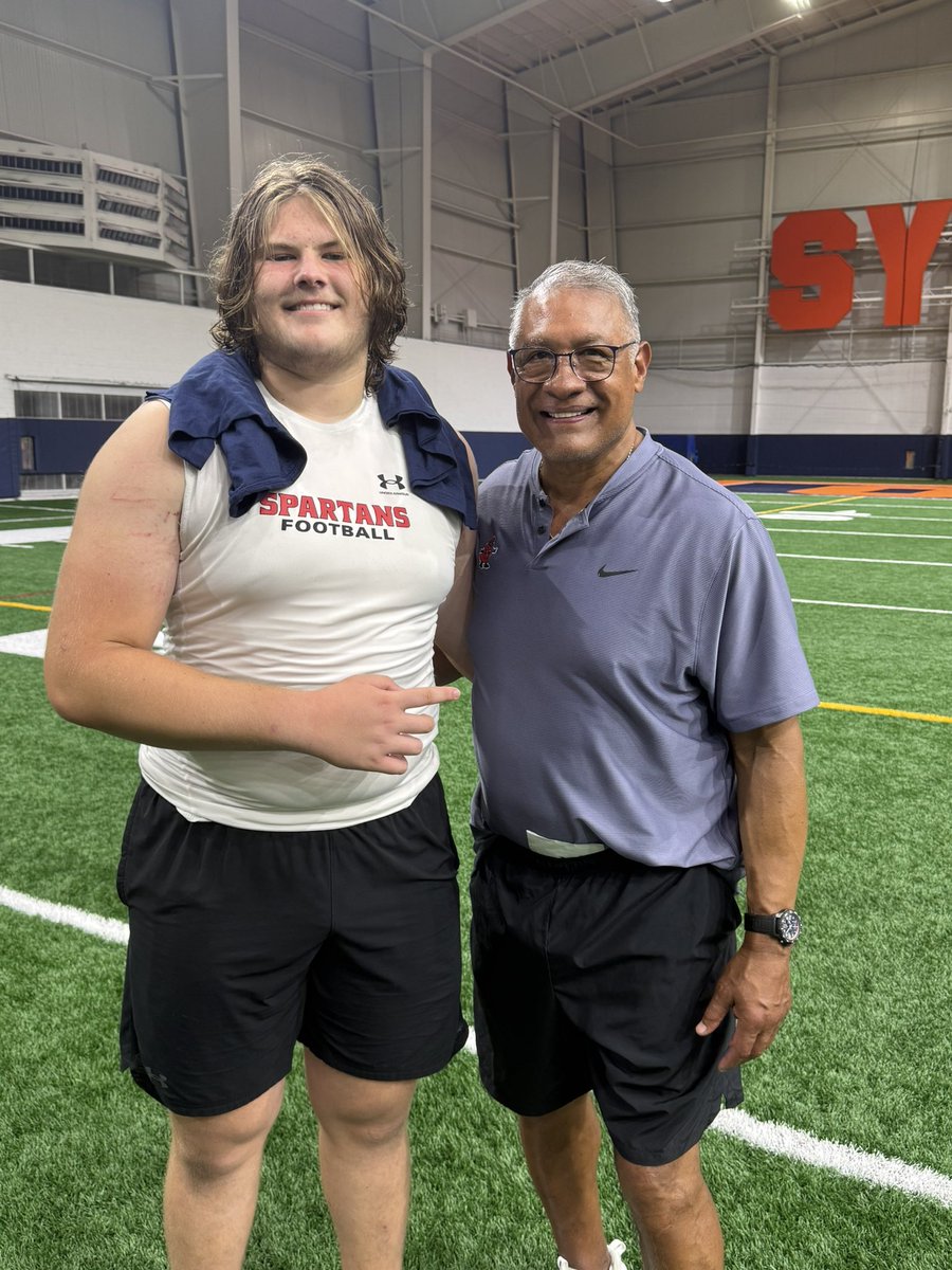 chase_crimmins's tweet photo. Appreciate the opportunity to compete at @CuseFootball. Thank you @CoachWatkCUSE for the invite. Learned a lot, enjoyed competing, and look forward to continuing to build a relationship with the  program. 

@CoachKrum @CoachJHawkins @AlexKellyCuse @FranBrownCuse @bigka54 @GACFootball @GACFBRecruits @RecruitGeorgia @One11Recruiting @GAPrepVarsity @coachTWoff @CoachBuzzAldrin