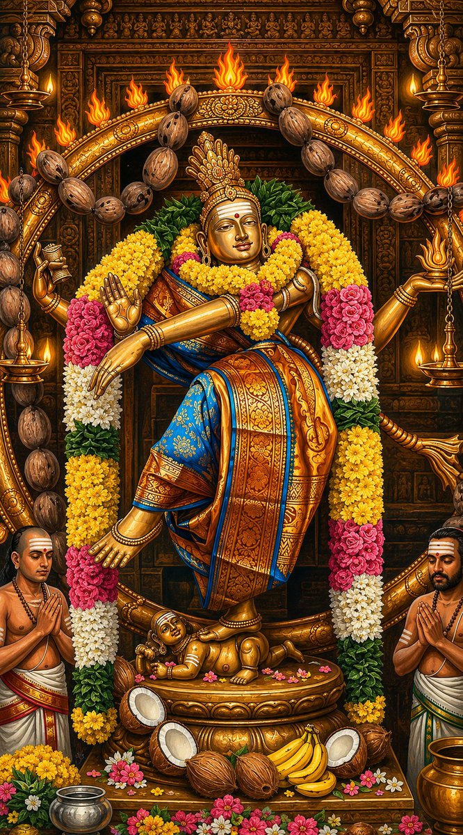karthikjana's tweet photo. திருச்சிற்றம்பலம் 

ஞானக் கரும்பின் தெளிவைப் பாகை
    நாடற் கரிய நலத்தை நந்தாத்
தேனைப் பழச்சுவை ஆயி னானைச்
    சித்தம் புகுந்துதித் திக்க வல்ல
கோனைப் பிறப்பறுத் தாண்டு கொண்ட
    கூத்தனை நாத்தழும் பேற வாழ்த்திப்
பானற் றடங்கண் மடந்தை நல்லீர்
    பாடிப்பொற் சுண்ணம் இடித்தும் நாமே https://t.co/Gb9qT3VRpO