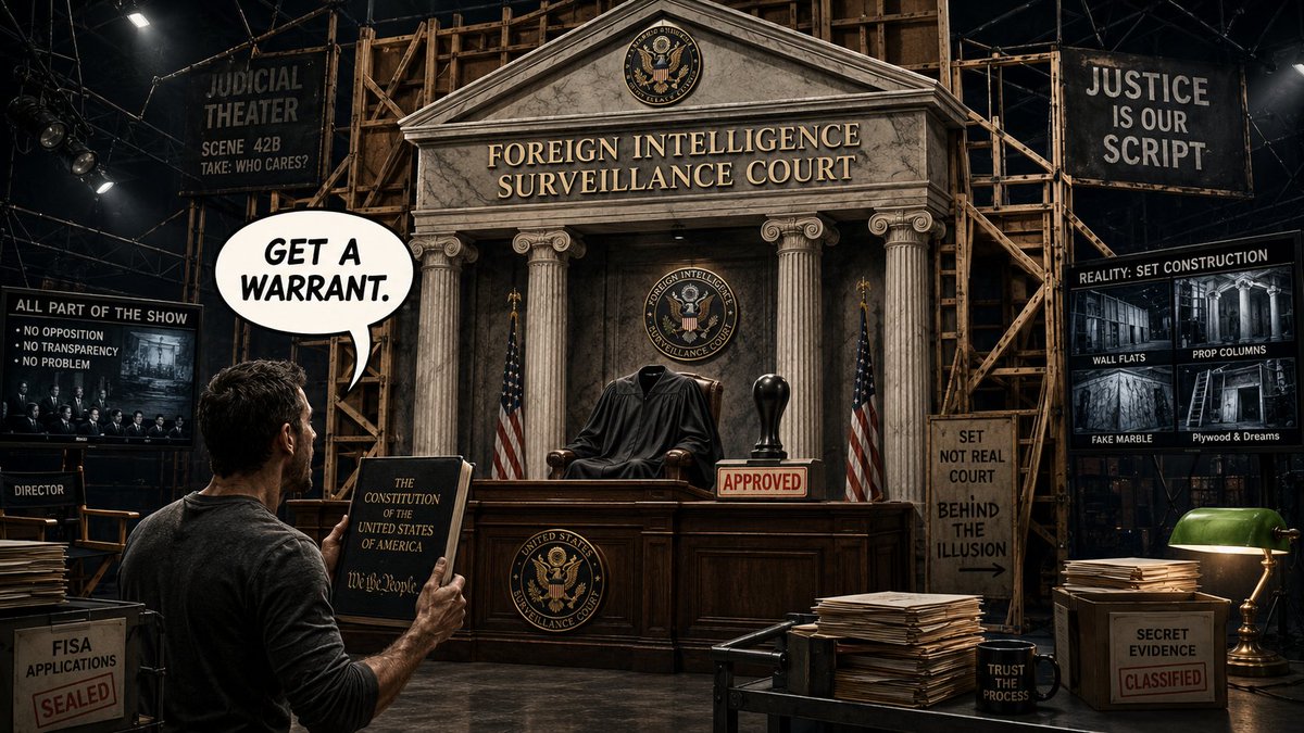 Vltra_MK's tweet photo. "Get a warrant" for that secret Foreign Intelligence Surveillance Court that exists in name only... https://t.co/T7W3HTubaM