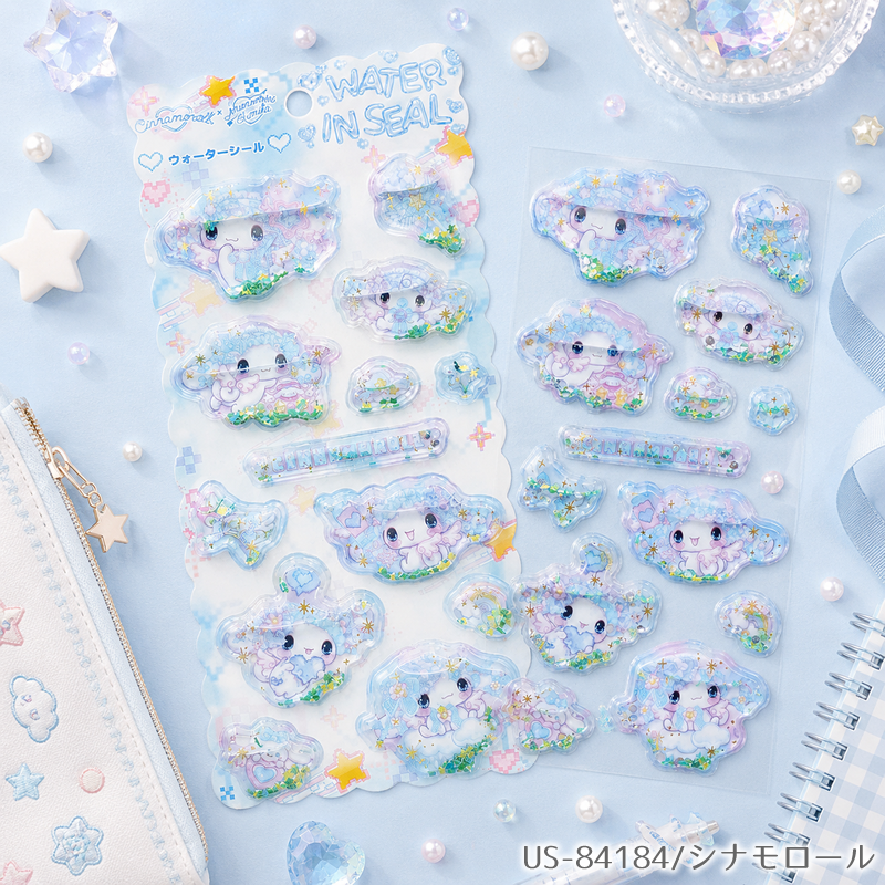 ClothesPinEshop's tweet photo. ＼予約販売スタート♪／
サンリオキャラクターズ×飴ノ森ふみか
ウォーターインシールが登場✨

ハローキティ・シナモロール・マイメロディ・クロミの4柄展開♡ラメやスパンコールがキラキラ揺れます♪

【7月上～中旬発送】
▼ご予約はこちら
https://t.co/aVK1iihJ2E

#サンリオ #飴ノ森ふみか https://t.co/29f9JICYOt