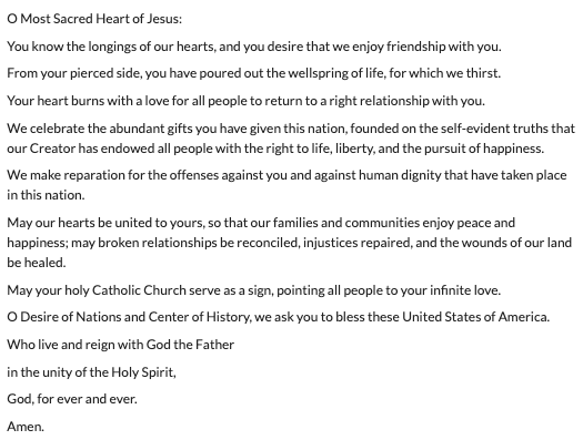 StephenKokx's tweet photo. ♥️ In 1899, Pope Leo XIII consecrated the entire human race to the Sacred Heart of Jesus. The @USCCB 'consecrated' the United States to the Sacred Heart today. What do you notice about the differences of those consecrations? 👇 https://t.co/TRwmkGyOhx