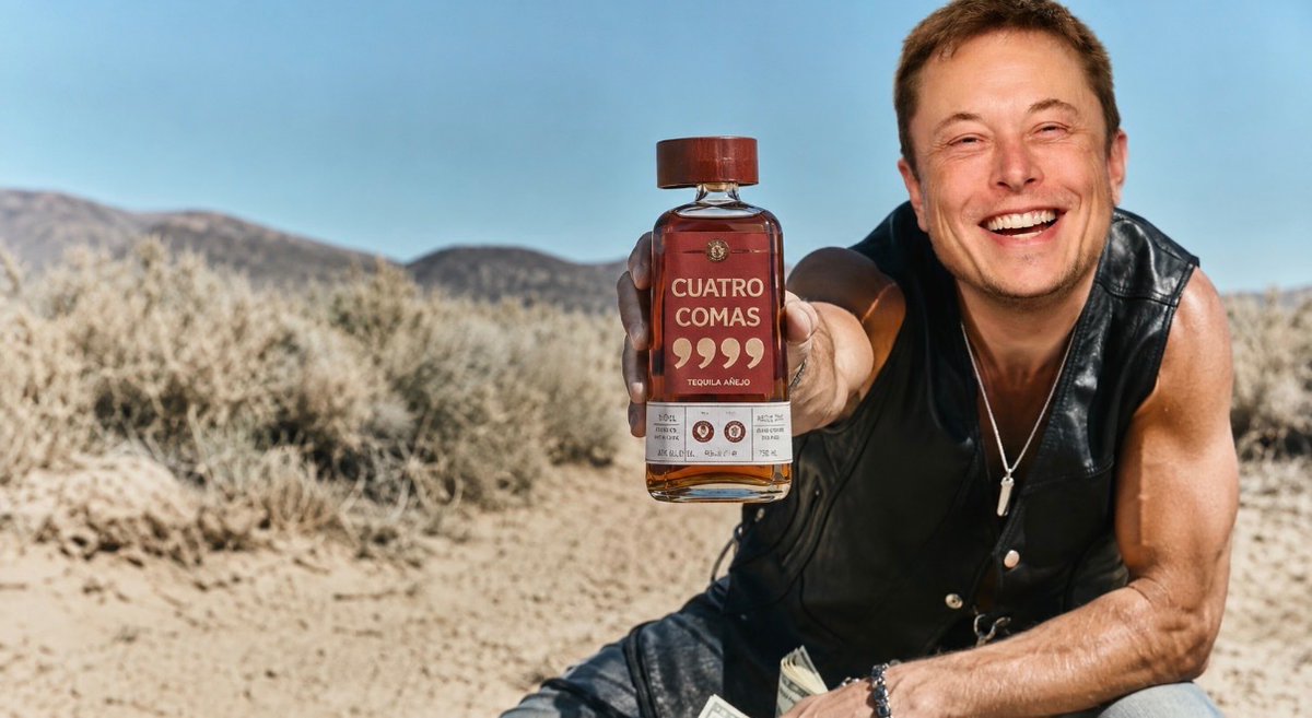 itsjustasip's tweet photo. Anyone know if this is how @elonmusk is celebrating becoming the world’s first trillionaire? https://t.co/vSSH2ovEsZ