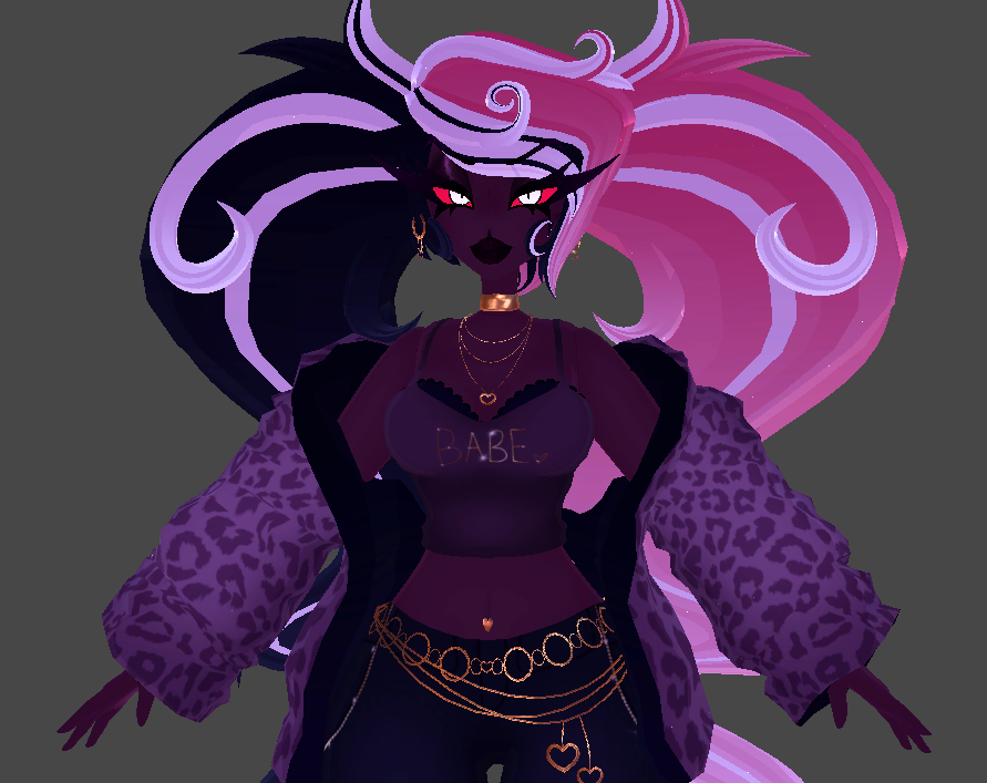 GraveTeeths's tweet photo. Unity work is done [I hope], I will do VR testing tmr, and then hopefully on the 14th she'll be up for sale on payhip.
Incase anyone hadn't caught on yet- Her &amp; Verosika are meant to go together, and Just like Verosika, Velvette's base price will be sold for 45$ USD ^^ https://t.co/nC2VRYATHx