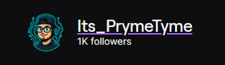 Its_PrymeTyme's tweet photo. The road to 1,000 followers on Twitch is officially complete!!! #1KFollowers #Twitch #streamer #contentcreator https://t.co/xmC5L5u5vX