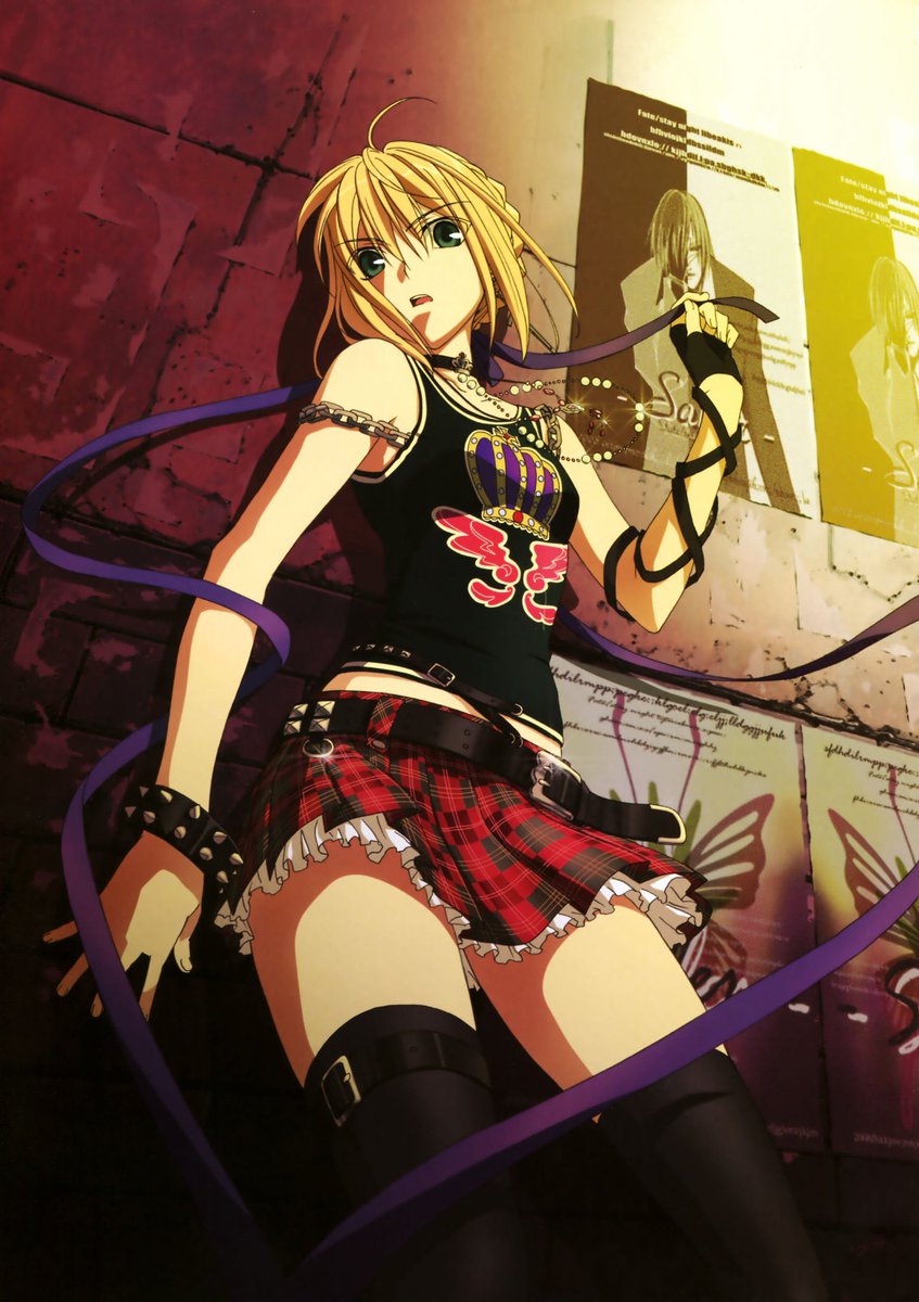 TypeRamza's tweet photo. I wish we got more punk rock Saber art like this https://t.co/FNDZV2KdO1