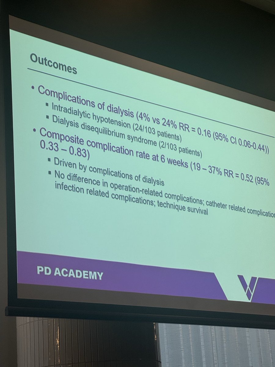 YJCho16's tweet photo. Why do you default to Urgent start HD? You should default to Urgent Start PD. Katrina Chau and David Voss share their data and outcome. Driving PD success and keeping our patients independent and at home #pdacademy2026. @ISPD1 @ANZSN @VantiveHealth https://t.co/1rlwyciJZU