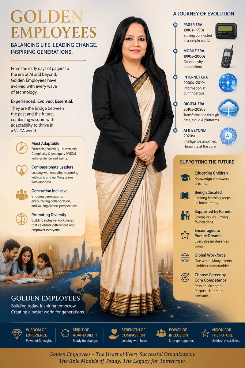 runamaitra's tweet photo. #GoldenEmployee #NeverRetire an Evolved Generation Adaptive Inclusive Compassionate Balanced approach towards life That's what my viewpoint is Would love to know your perspective and learn from your valuable experience Eager to read your comments dear all https://t.co/qfvY4B9WlV