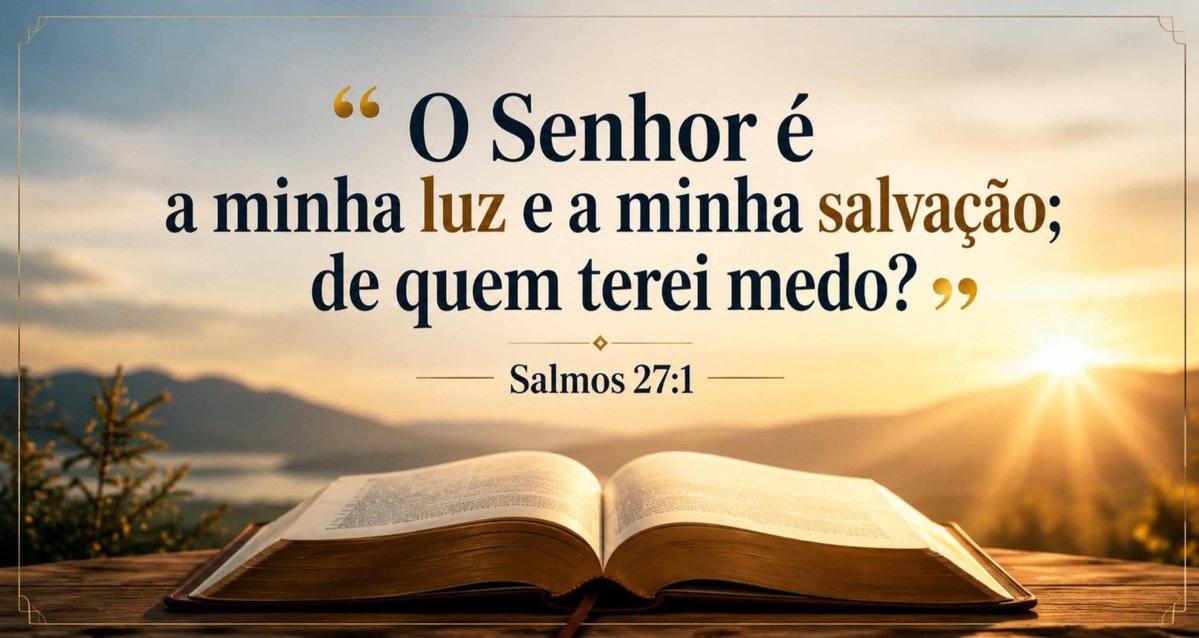 Joaquim_Kinkas's tweet photo. Há batalhas que tentam roubar nossa paz, mas o Salmo 27 nos lembra que quem anda com Deus não caminha sozinho. 
O Senhor continua sendo abrigo nos dias difíceis e esperança para quem quase desistiu. Boa Noite!! https://t.co/fnio0G5P8V