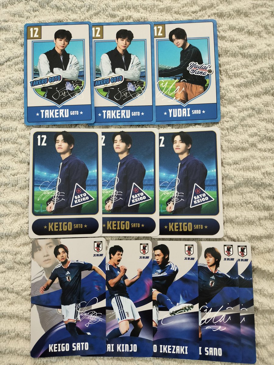 ROMUROMUMINI's tweet photo. JIBLUEトレカ交換

求 髙塚  (未所持優先) ＞ 西
譲  画像  佐野 後藤 池﨑 佐藤 金城

異種可️⭕️  郵送📮

#JIBLUE交換 https://t.co/lJbOf2V1Ub