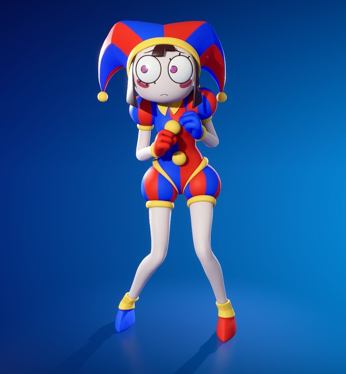VirtualScooter's tweet photo. Seeing Pomni with realistic legs just reminds me of this https://t.co/guEPnmJRE2