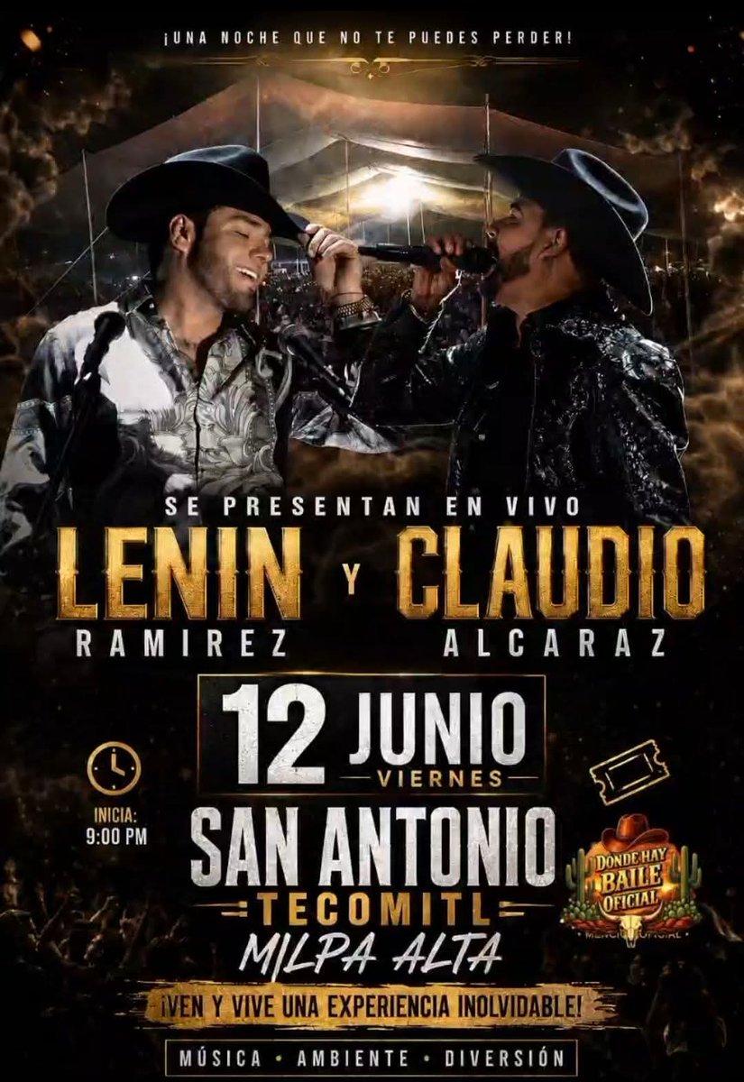 HugoCesarRami11's tweet photo. ✨Hoy Vienes 12 De Junio✨
Tendremos Un Alto #Fieston 

En SAN ANTONIO TECOMITL MILPA ALTA, 
CIUDAD DE MÉXICO.

Solamente Con Los Mejores💪🏻
@ClaudioAlcaraz y Su #BandaLaMundial🌎🎶

Acompañanos a Cantar Todos Sus Éxitos🎶🎶

#SeguirlosEsMiDecision
#ElSeñorDeLosFiestones https://t.co/scOcy39bPG