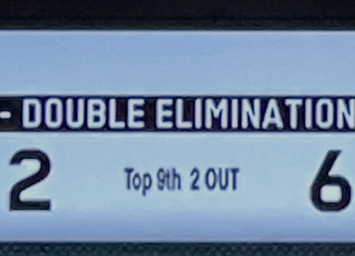 djbarker79's tweet photo. @espn thanks for finally fixing your score bug. Thought it kind of odd interviewing the players with one out to go. 🤪 https://t.co/eK2OeiohKz