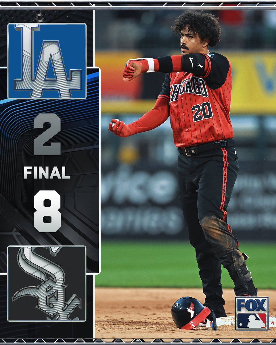 MLBONFOX's tweet photo. The White Sox beat the Dodgers in a battle of division leaders! https://t.co/h7MmTM5OdR