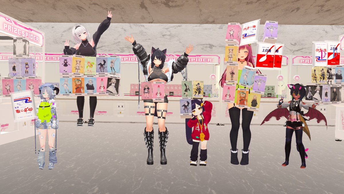 Suisan_404's tweet photo. 昨日はみんなでゲムワ回りました～！！

終盤のクレーンゲームワールドでパシャリ❤

たまにはこういうのも悪くないね～❤ https://t.co/dJmKNGW2fg