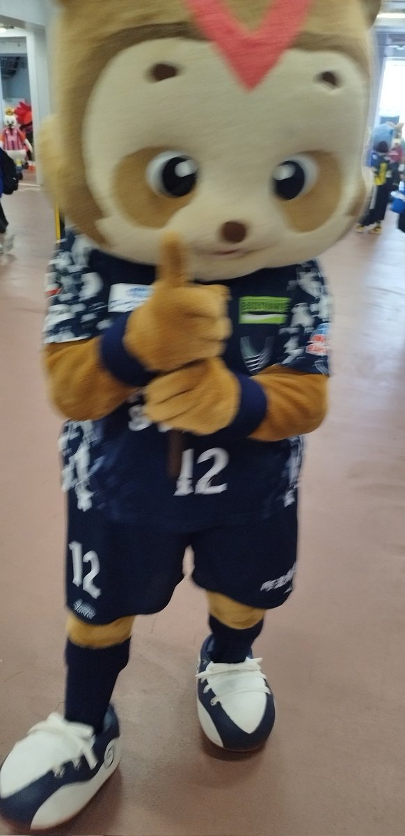chrys4856's tweet photo. 帰り際ヴォルタくんに「今日は時間なくてお姫様抱っこしてもらえなかったな〜」と声かけたら「こっち来い」と言われ、壁ドンしてくれました😳(手痛そうなくらいの音がした🤣)
(1枚目は私のドロンパユニを見てのタヌキポーズ？)しっぽかわいい
#もふチケ https://t.co/IC869owxIJ