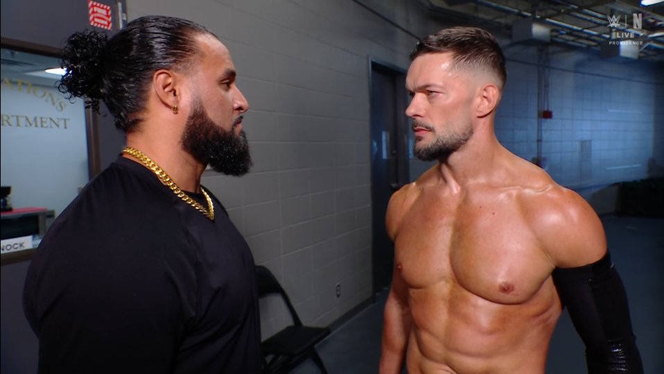 Fightful's tweet photo. Bullet Club for life.

Tama Tonga and Finn Balor.

👀

#SmackDown https://t.co/qSybZlhwbc