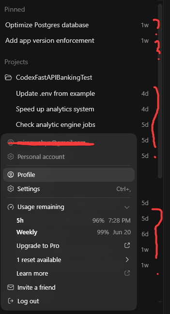 WABMiran's tweet photo. Is this ragebait? How has my 5h just gone down? and my weekly? 

I havent sent a single prompt??? I havent sent anything in 4 days??? 

Its literally burning usage without me having done a single thing??? https://t.co/SLrBqyNtCb