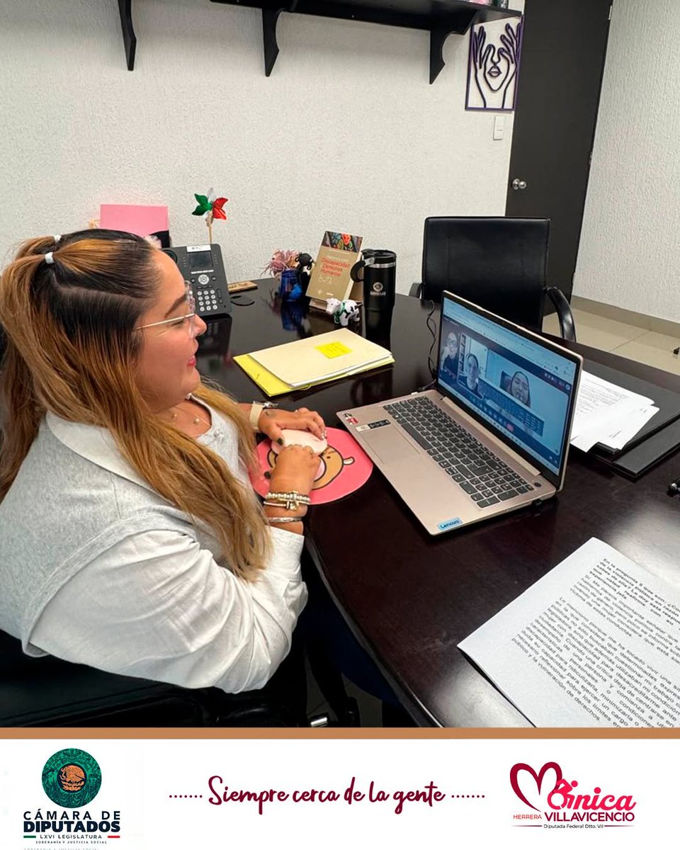 MONICA_HEVILLA's tweet photo. #♿️🇲🇽
Amigas y amigos ✨ siempre es un gusto poder aportar mi experiencia como mujer con discapacidad en la política, especialmente en proyectos que buscan generar un impacto social y educativo positivo. 💜♿
Me dio mucho gusto participar en una entrevista con Ana Oetling Corvera, estudiante de la Maestría en Política y Gobierno de El Colegio de Jalisco, donde tuve la oportunidad de compartir mi trayectoria y los retos que he enfrentado como mujer con discapacidad dentro de la vida política. 🎓🤝
Confío en que este diálogo y mi testimonio contribuyan a visibilizar las barreras que aún existen, así como a impulsar acciones que ayuden a prevenir la violencia, la discriminación y la exclusión. 🌎✋
Seguiremos trabajando por una sociedad más justa, incluyente y con igualdad de oportunidades para todas y todos. 💪✨
#Inclusión #Discapacidad #MujeresEnLaPolítica #Igualdad #DerechosHumanos #NoALaDiscriminación #ParticipaciónPolítica #México #SiempreCercaDeLaGente #MonicaVillavicencio
La inclusión no es concesión, es un derecho. ⭐️
Nada de nosotros sin nosotros ♿️
🇲🇽#MónicaHerreraVillavicencio
✅#DiputadaFederal #DistritoVII #Veracruz
♿️#Secretaria de la #Comisión de #Atención a
#Grupos #Vulnerables en la #CámaraDeDiputados
✅Representando a las personas con #discapacidad #PcD👩🦽♿️
✅#GP @PartidoMorenaMx
♿️#Líder de @RenacisPcDMx
👉#MiFacebook: https://t.co/m3M1kSZZlK
@DiputadosMorena
@MorenaSenadores
@GobiernoMX / @Claudiashein
@GobiernoVer / @rocionahle
@DipFedMorenaVer
@_indiscapacidad
@Mx_Diputados
@senadomexicano
@CanalCongreso
@DIF_NMX
@SSalud_mx
@mujeresgobmx