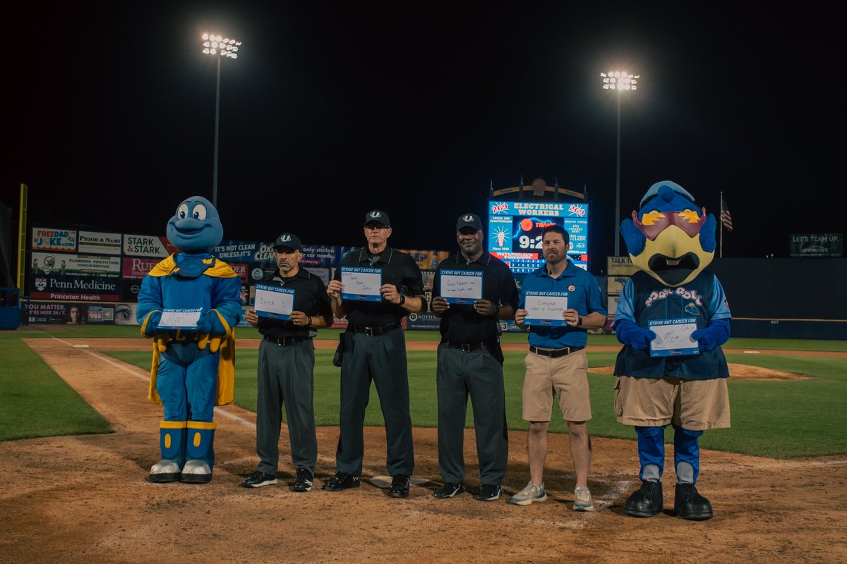 TrentonThunder's tweet photo. Thunder fans recognized loved ones during tonight's #StrikeOutCancer game https://t.co/56ZDzLSWKJ