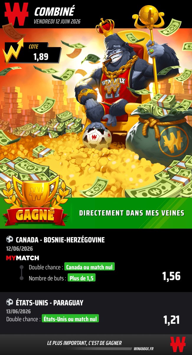 GoFastProno's tweet photo. Boooom 2 sur 2 cette nuit ✅
My match N•3 ✅
Balogun ✅

#TeamParieurs https://t.co/j7ScFpbFvw