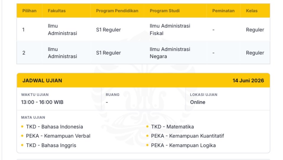 dapa || lolos simak ui fia 26❤️💜 tweet media