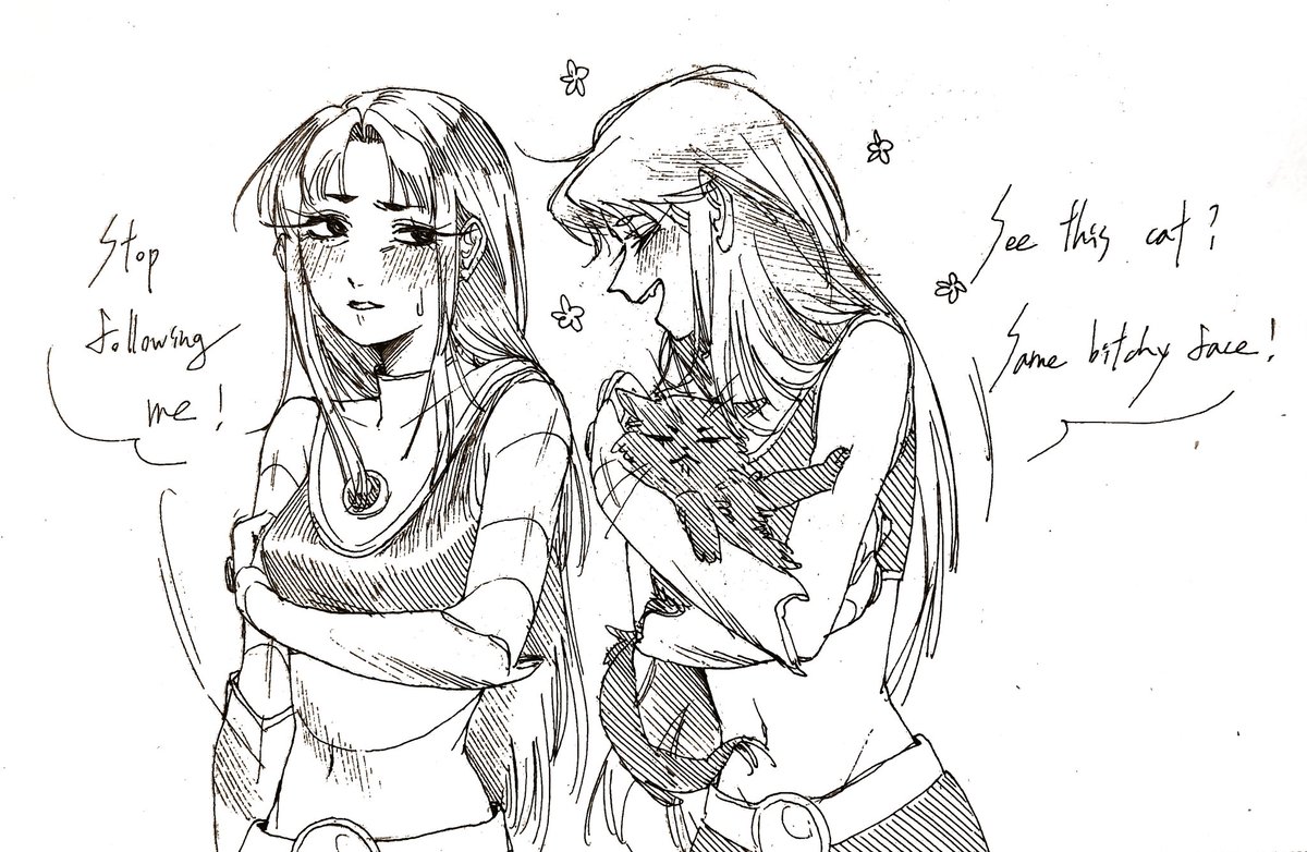 longmo1025's tweet photo. 🍽️
#teentitans #starfire #blackfire https://t.co/fUIuQiJSb8