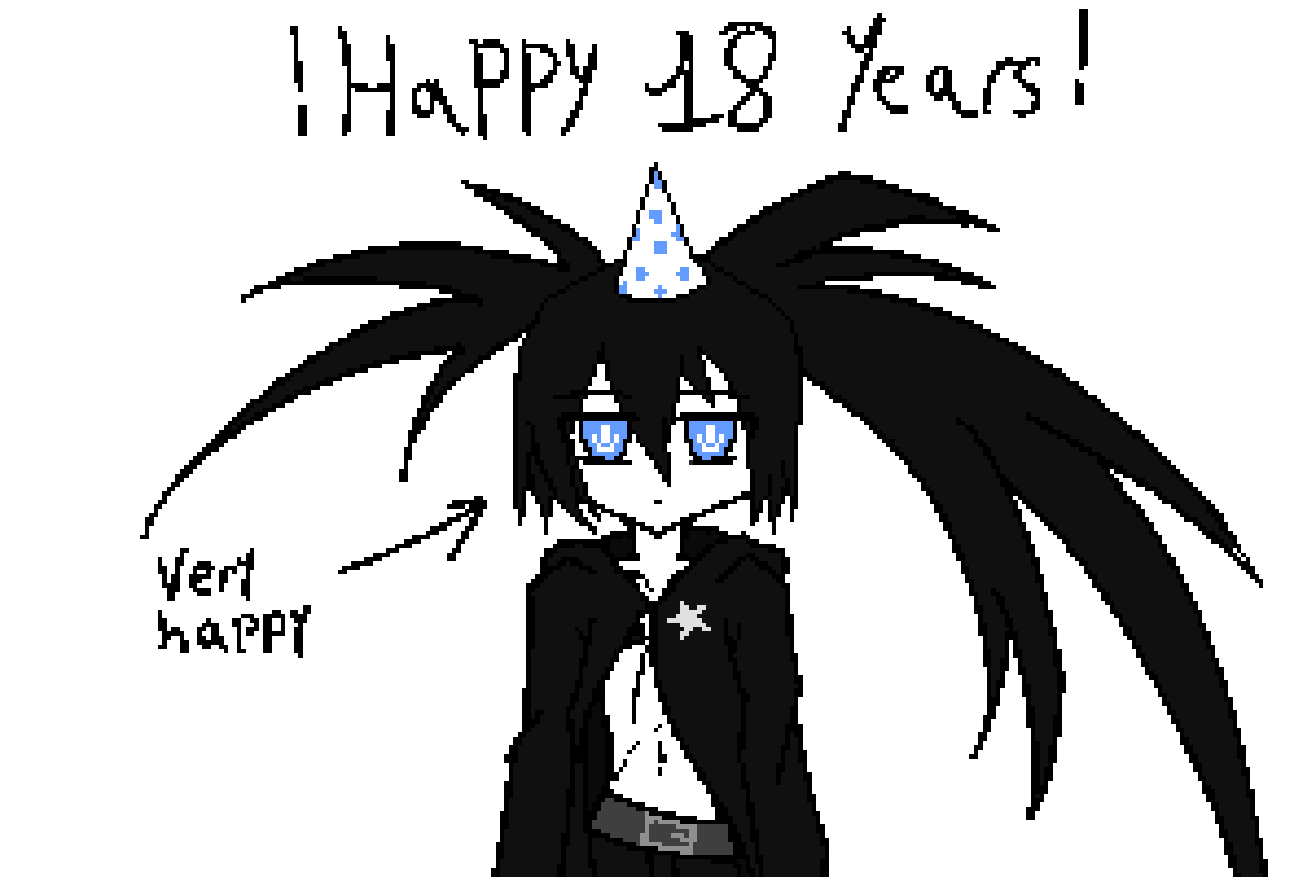 rheathewarmaid's tweet photo. HAPPY 18 YEARS OF THE B☆RS SONG!!!! 

#blackrockshooter #ブラックロックシューター https://t.co/MOvSHLuDWi