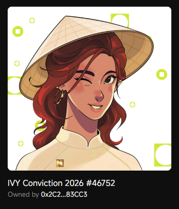rakanxeo's tweet photo. We have a date at Conviction 2026 - Vietnam Digital Asset Economy Forum is officially the nation's largest forum dedicated to digital assets and AI.
Mint your FREE IVY NFT Ticket to CONVICTION 2026 right https://t.co/2Gl5h5jyIT
@Frontier_DAO @VictionEco @BuildOnViction https://t.co/8AmT0vPi6J