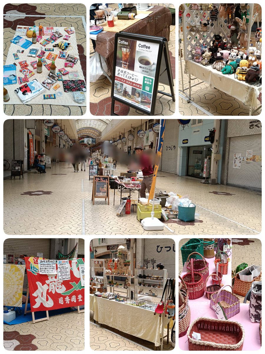hoteltsurushima's tweet photo. ありがとうマルシェ1日目
　in新町商店街

通常はきさいや広場ですが
最近は出張して色んな所で
営業してます⭐️
本日は宇和島美容学校から
体験やフリマやってるので
ぜひお願い致します🙇
愛媛県宇和島市 https://t.co/Y9mTOYxMsf
