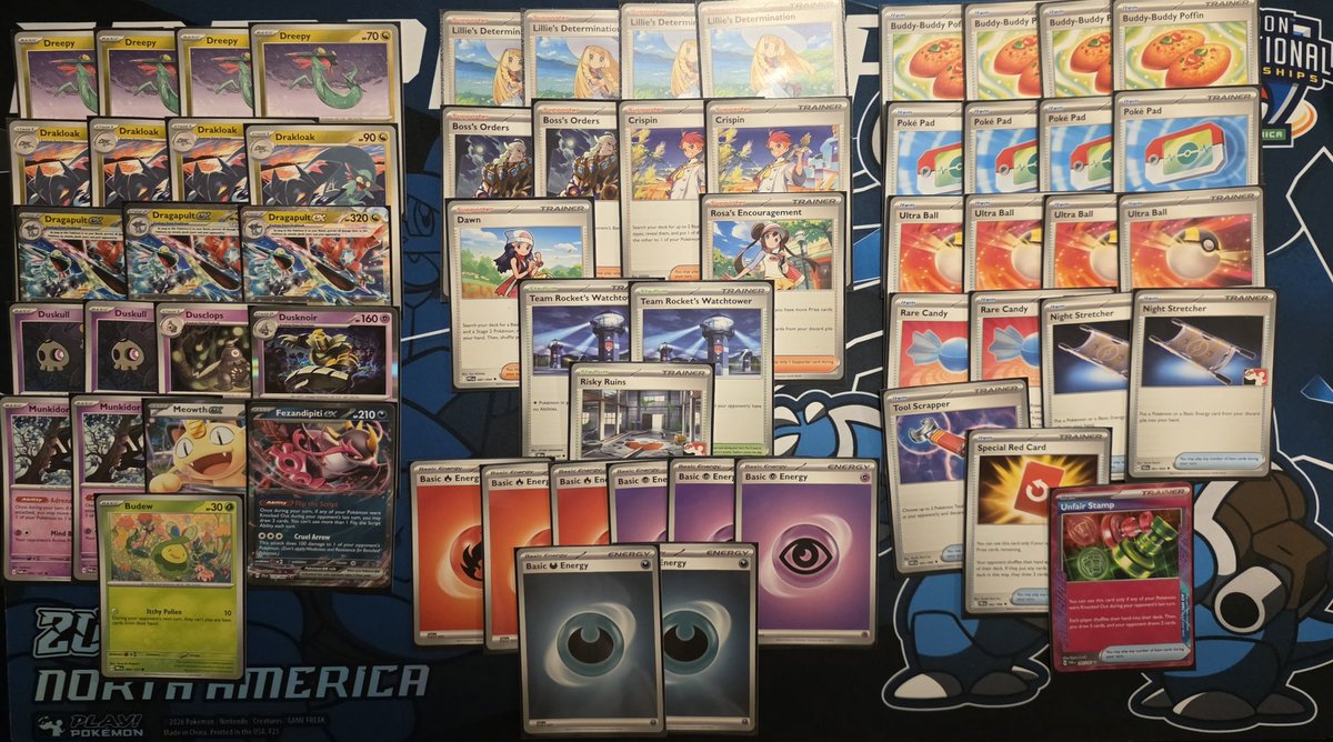 xJHamiltonTCG's tweet photo. Not mad at all for not taking the ID for win and in. 5-3 with a list that won every matchup I wanted it to. Only lost to my bad matchups which is fine. My first major back and I played good https://t.co/p8yfLdgtGJ