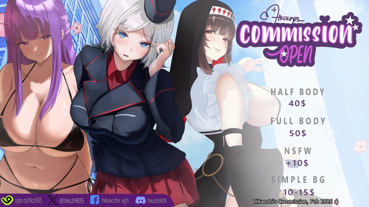 hkch905's tweet photo. ✨RE-X ARE REALLY APPRECIATE📷
Hi! its me Hikacchi
I'm open commission now
DM me for more information
Another sample on my media profile
I'm also available on VGen  https://t.co/aRAVy39MhZ   Thank you!   
#VGenComm #VGenOpen #artistofx  #Commissionopen https://t.co/szF4gecusG