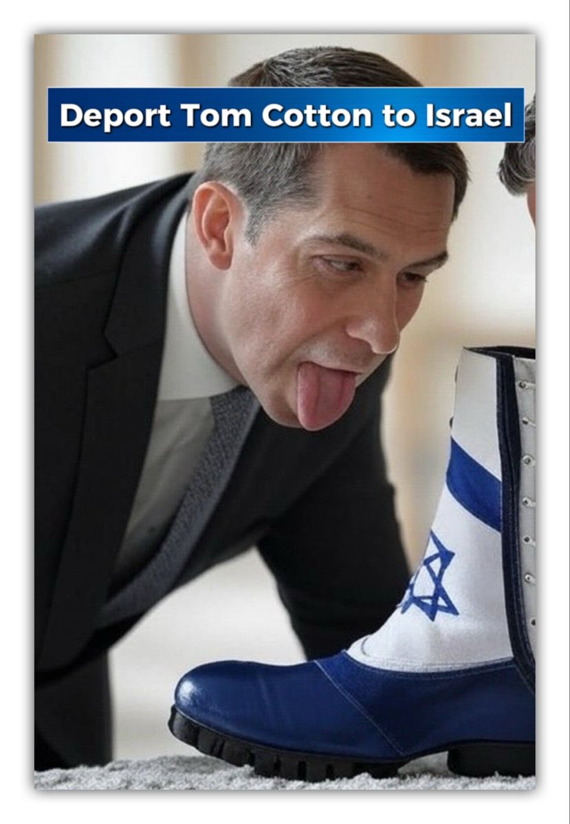 GenXGirl1994's tweet photo. Deport Tom Cotton to Israel https://t.co/NU6dWnDf5S